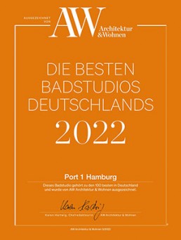 Beste Badsudios Deutschlands Auszeichnung 2022 PORT1